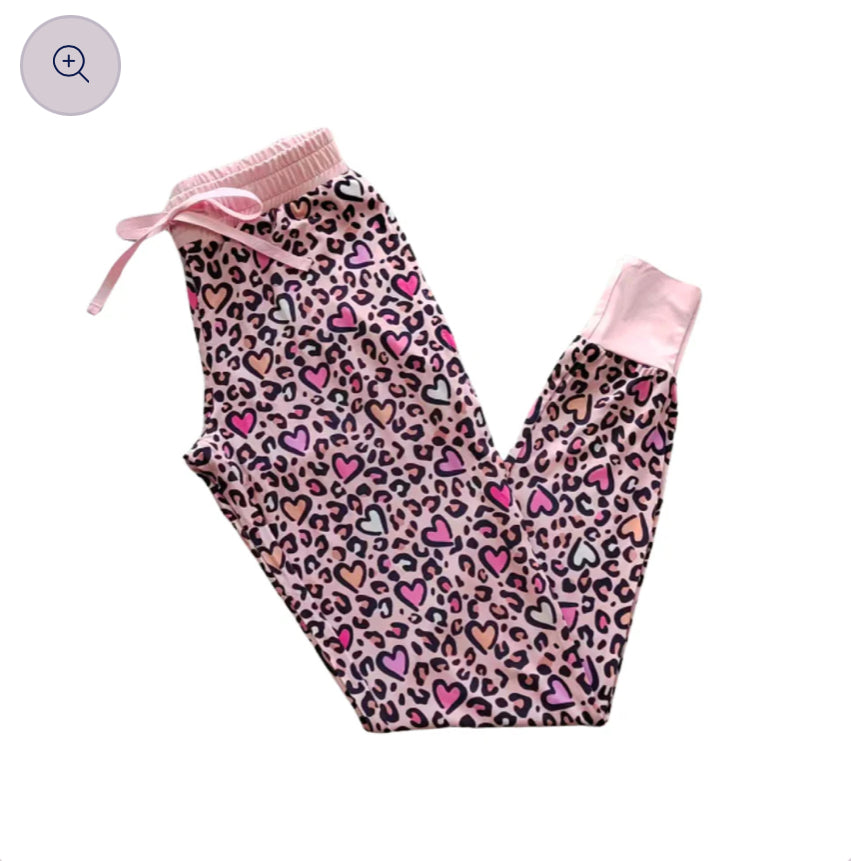 Wild Hearts Bamboo Joggers from Snuggle Bums
