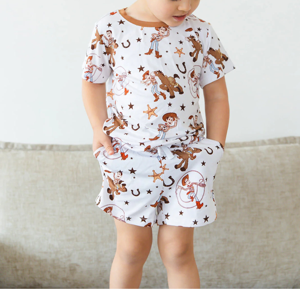 Lasso Legend Bamboo Shorts Set from Blush Lotus