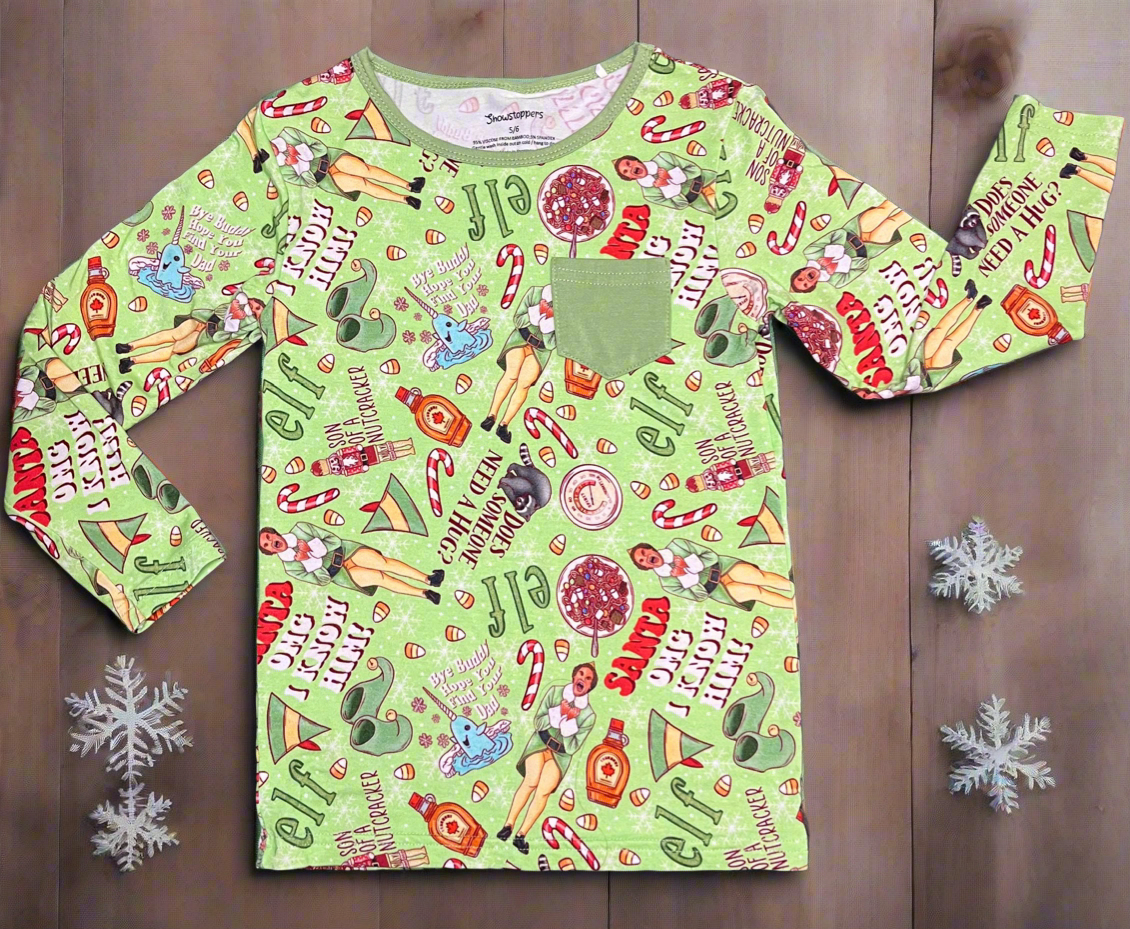 Elf Long Sleeve Pocket Bamboo Shirt from Showstoppers
