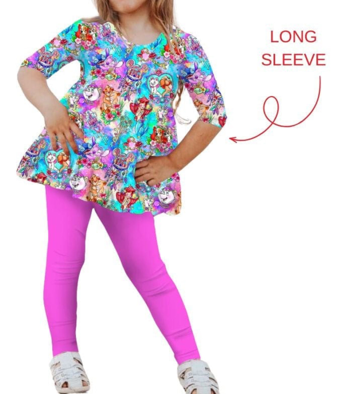 Best Friends Bamboo Peplum & Leggings Set from Little Snuggles