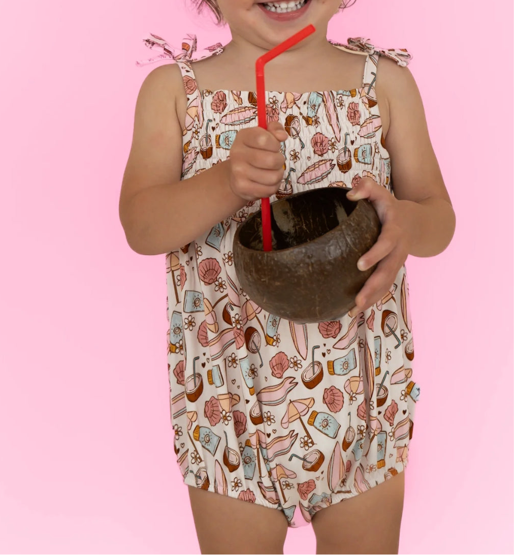 Fun in the Sun Bamboo Bubble Romper from Dream Big Little Co