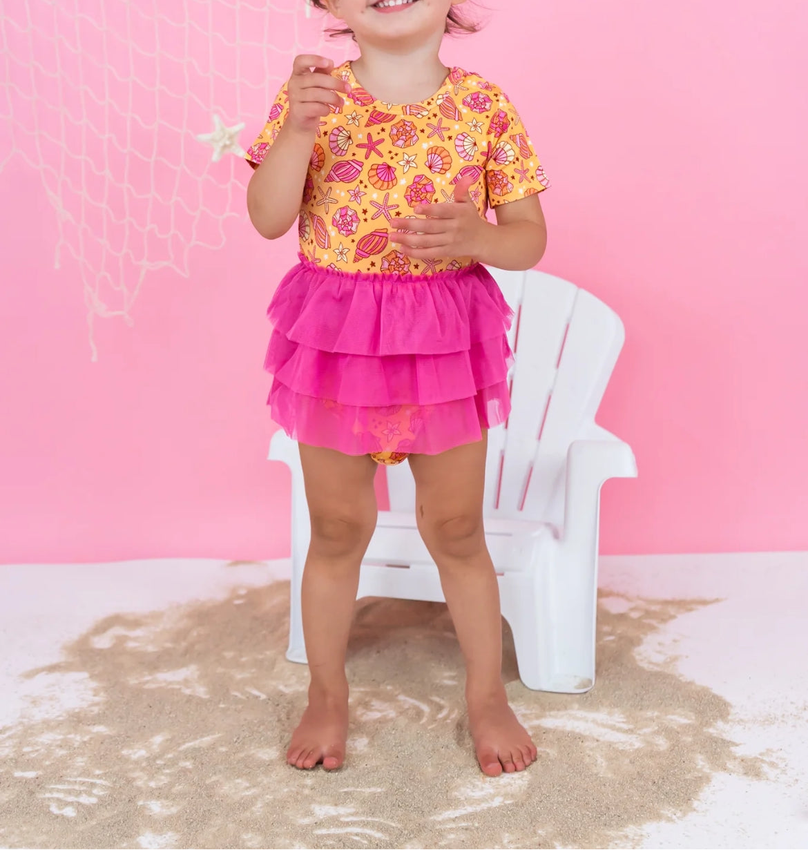 Shello Summer Bamboo & Tulle Dress with Bodysuit from Dream Big Little Co.
