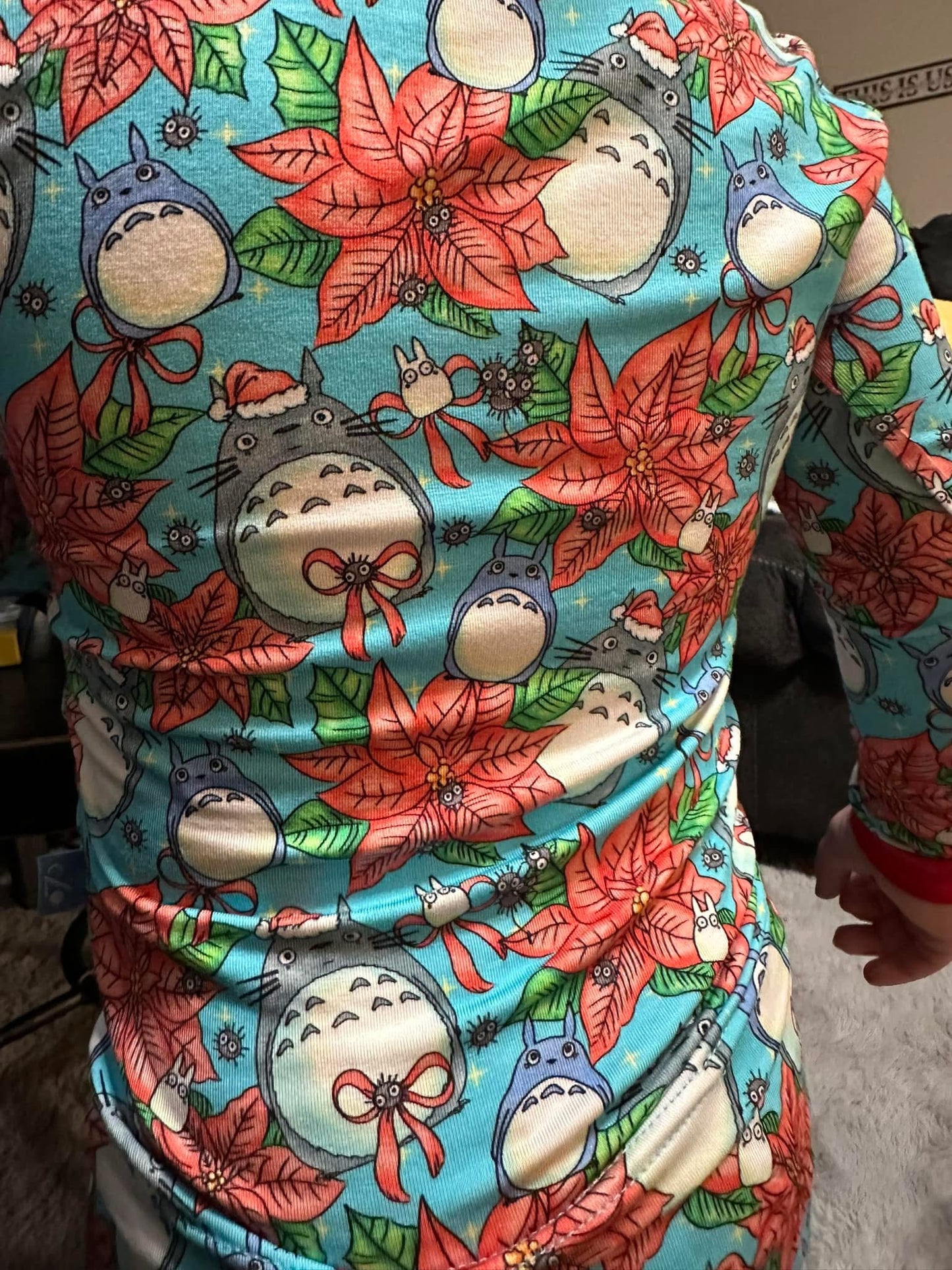 Cozco-Holiday Totoro Two Piece Bamboo Lounge Set