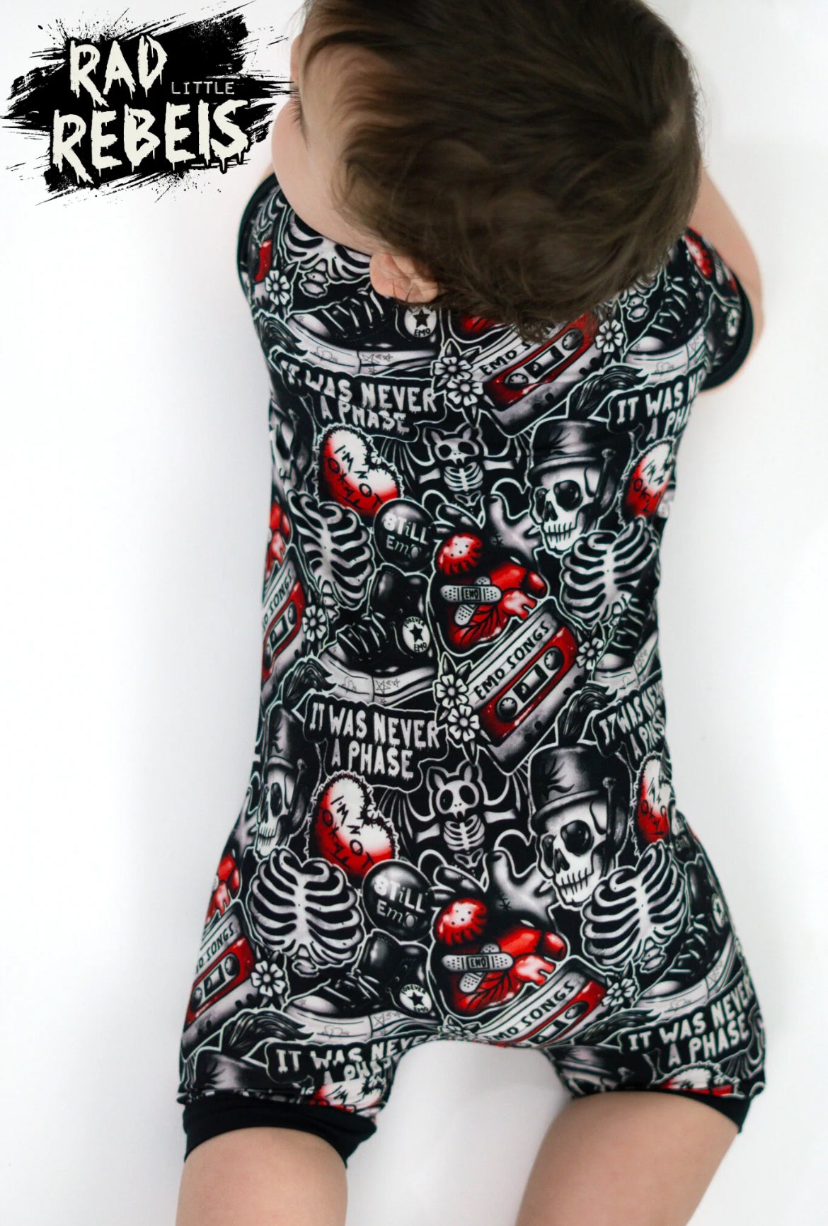 Rad Little Rebels-It Was Never a Phase Shorty Romper