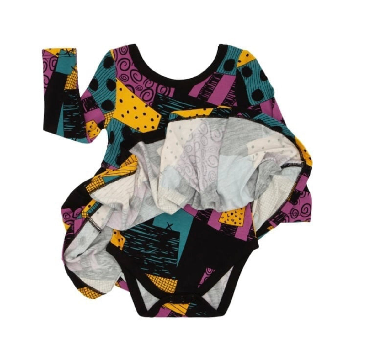 Little Sleepies Sally’s Patchwork Twirl with Bodysuit