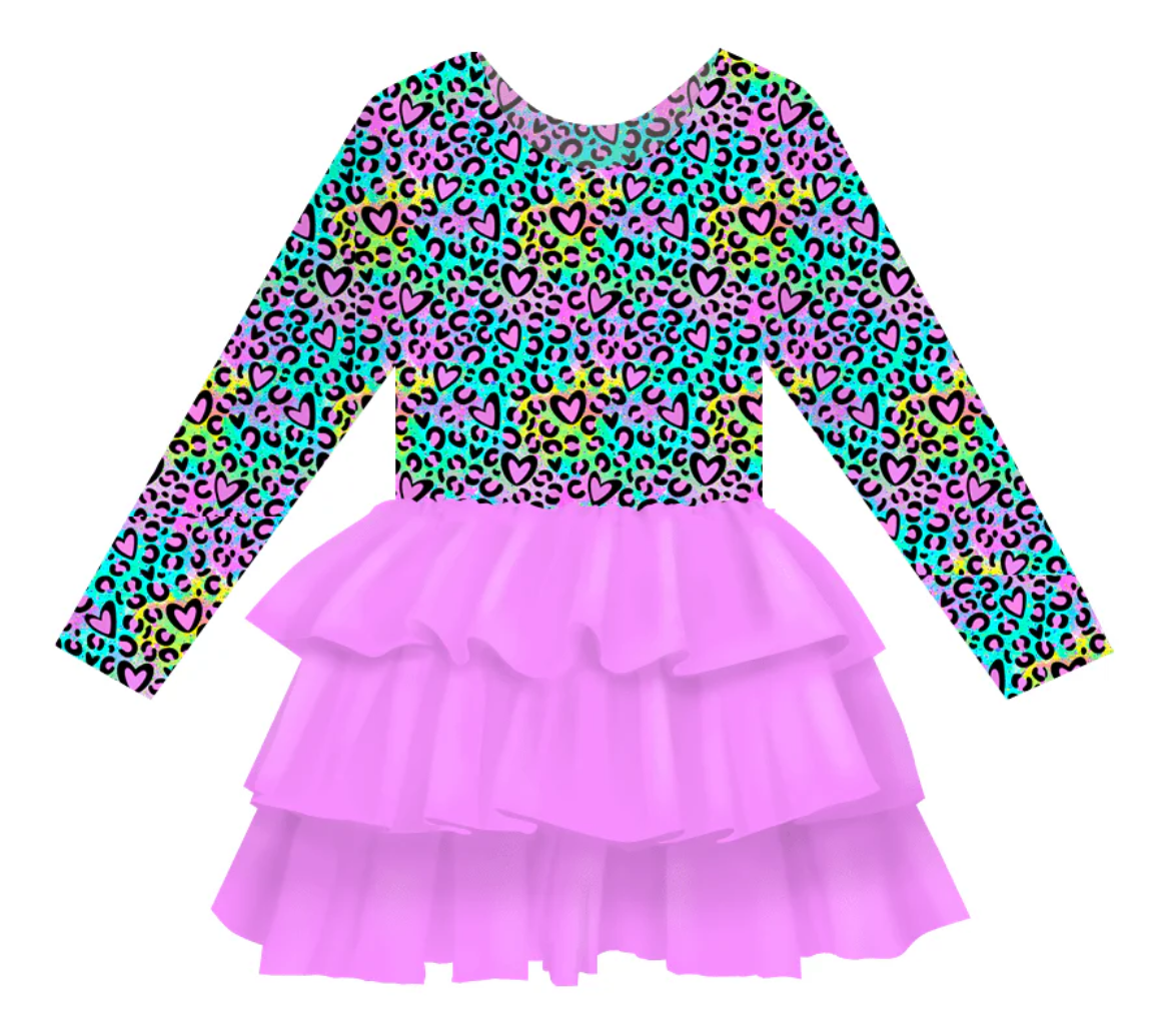 Wild at Heart Bamboo & Tulle Dress from Little Snuggles