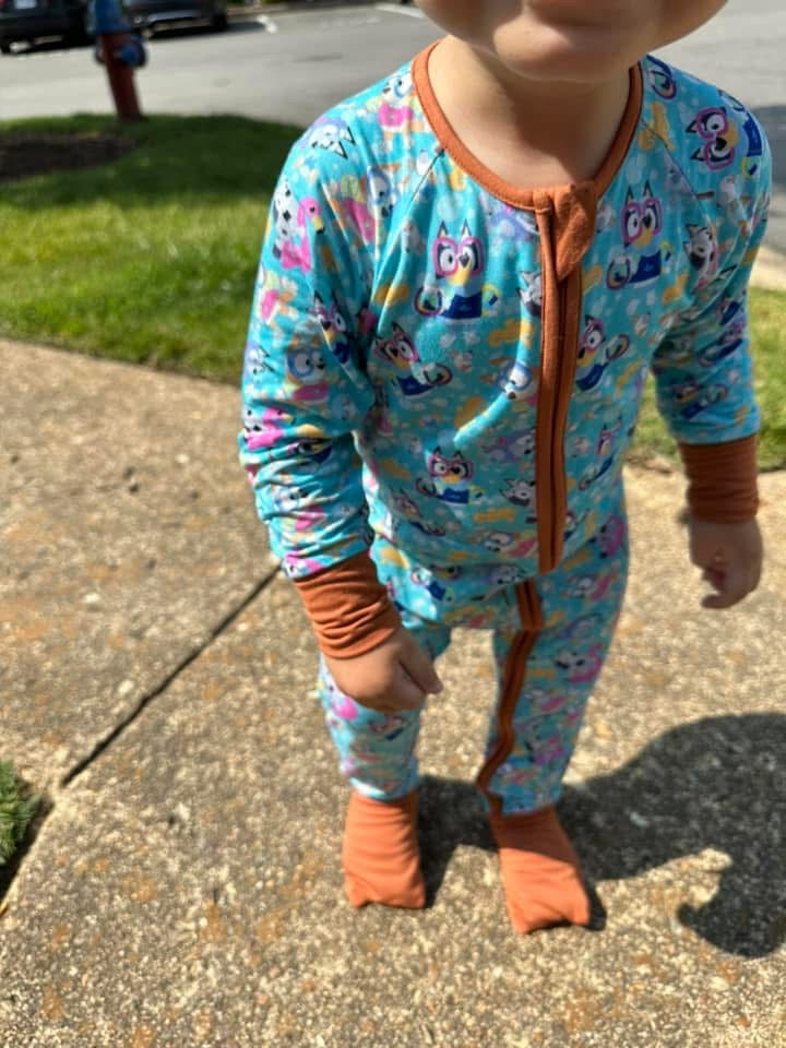 Under Sea Pups Bamboo Zippy