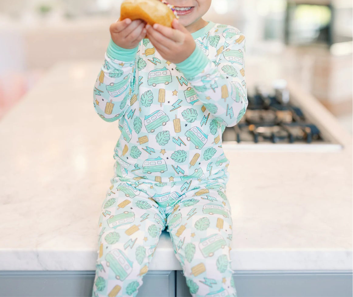 Checked Out for the Summer Bamboo Lounge Set from Dream Big Little Co.