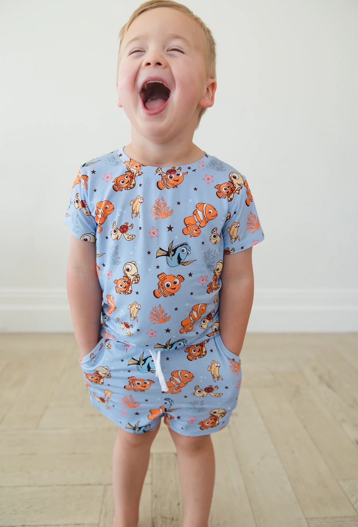 Lost & Found Bamboo Pocket Shorts Set from Blush Lotus