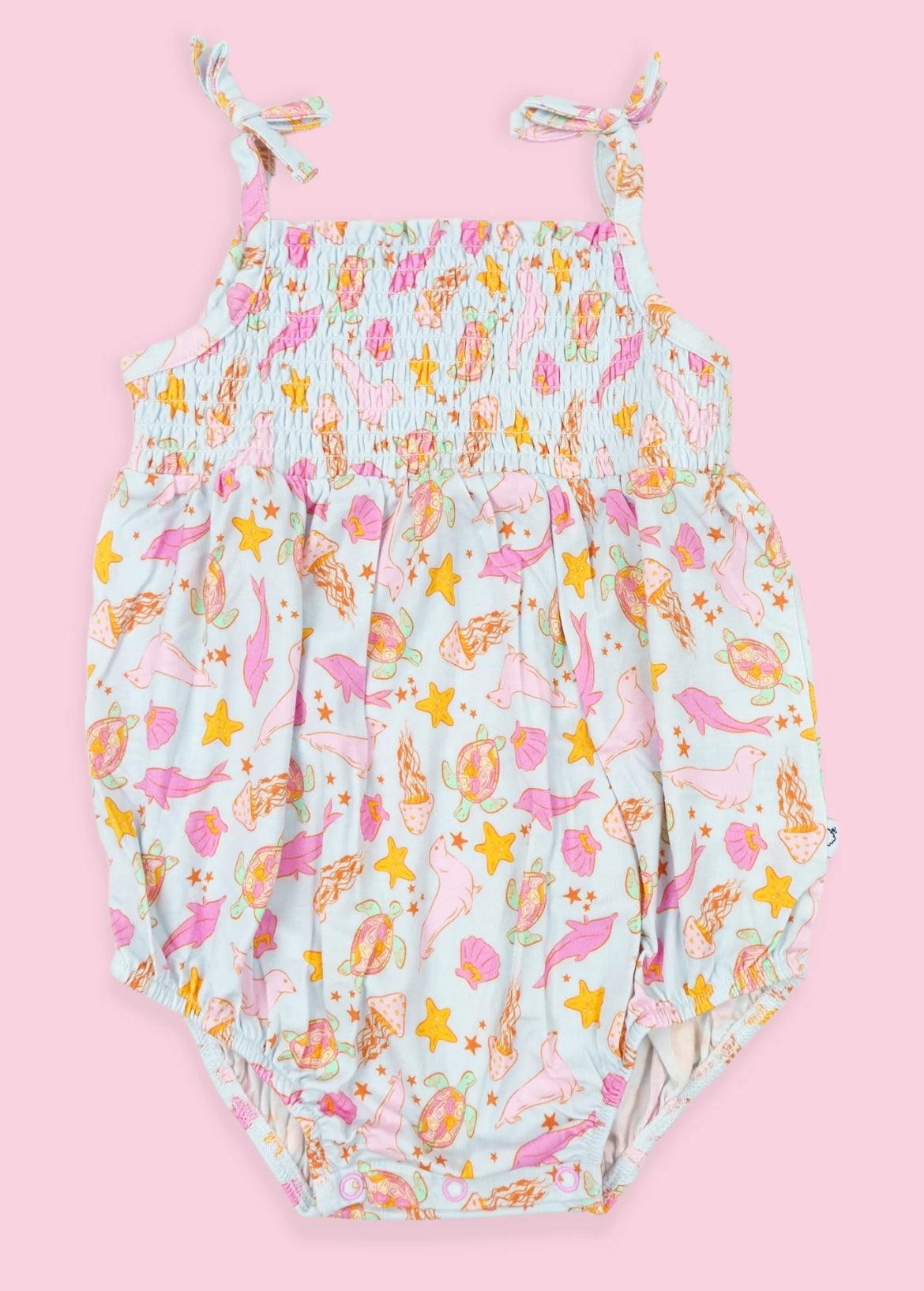 Starfish Wishes Bamboo Bubble Romper from Dream Big Little Co.