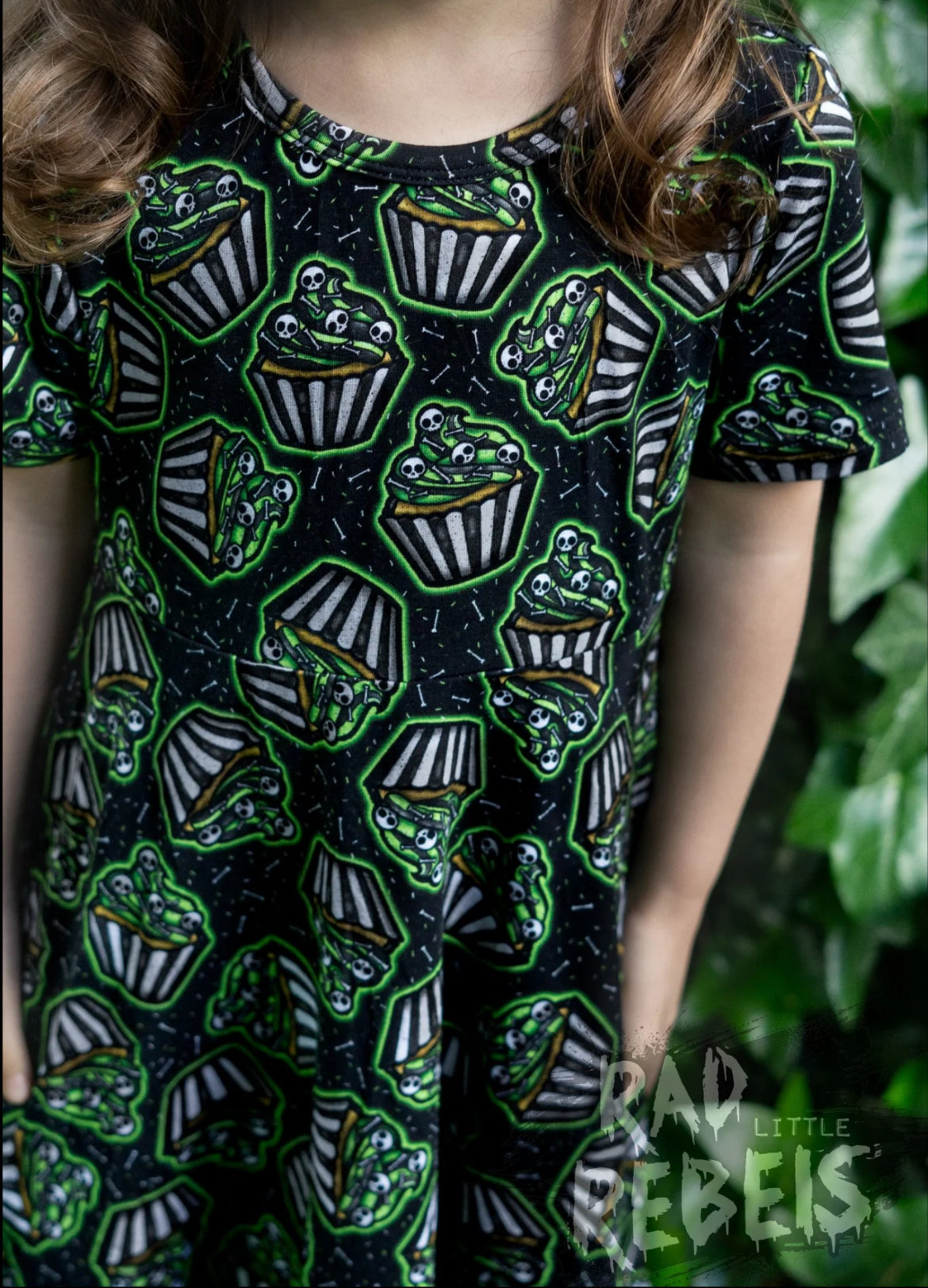 Rad Little Rebels- Deadly Sweet Cupcakes Twirl Dress