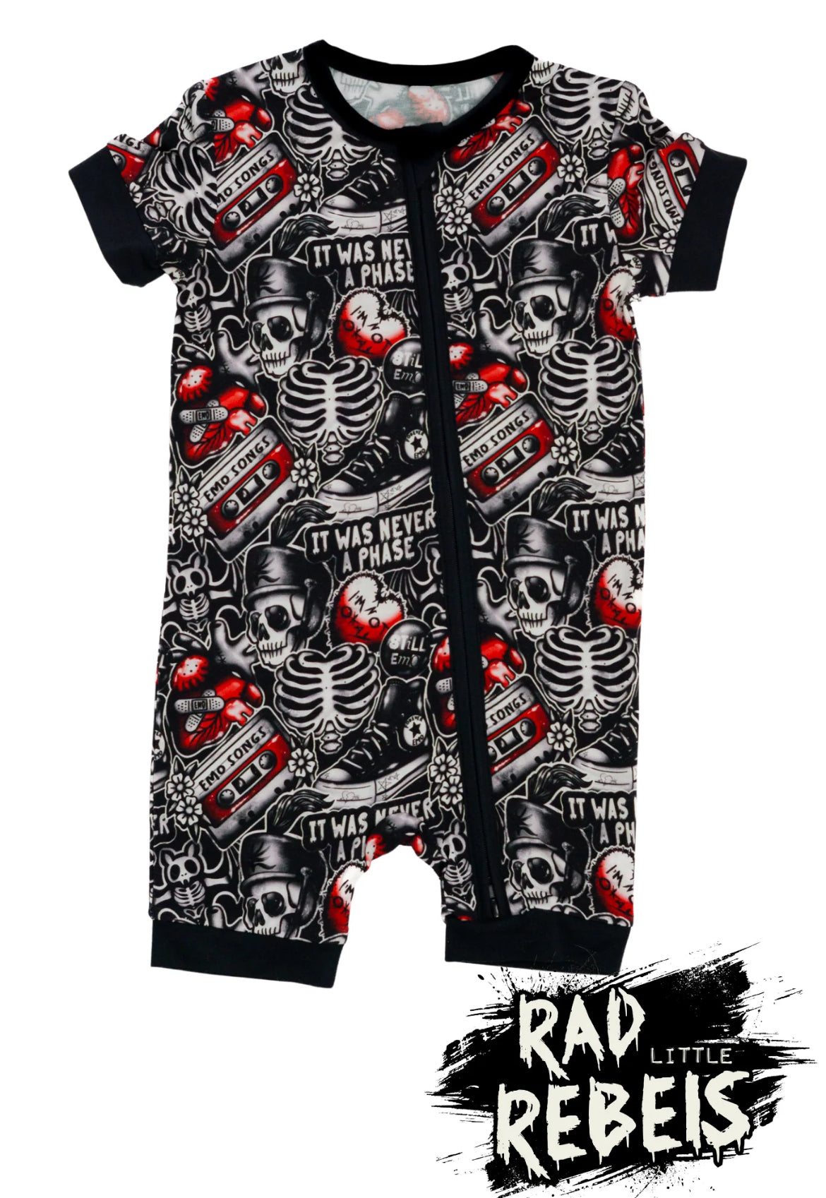 Rad Little Rebels-It Was Never a Phase Shorty Romper