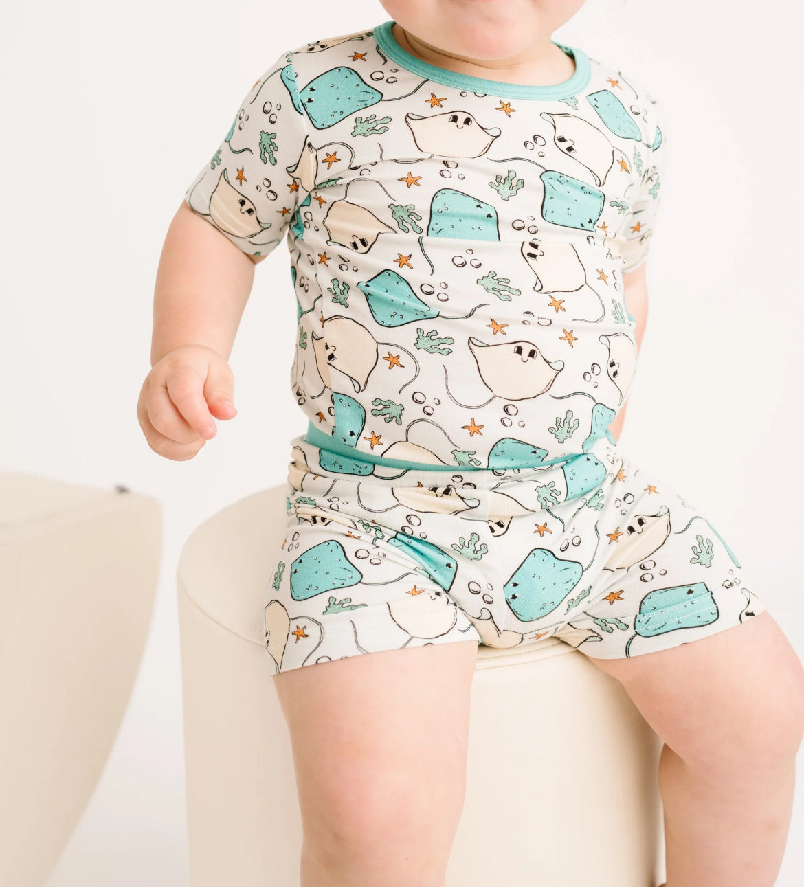 Little One Shop- Little Rays Bamboo Shorts Set