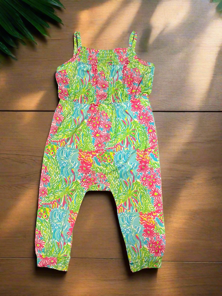 Florida Palm Bamboo Romper from Little Snuggles