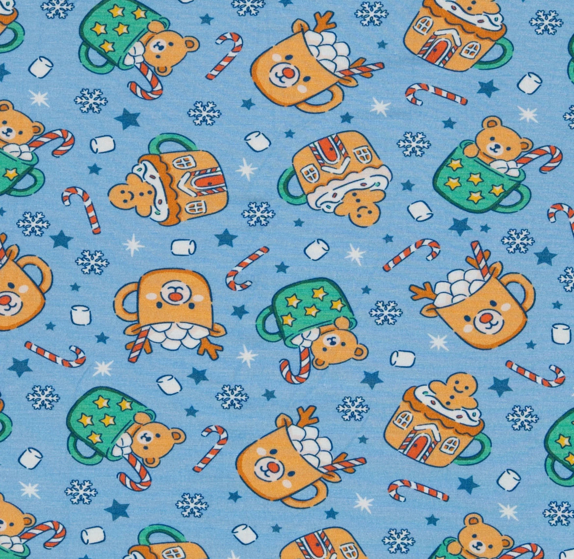 Larkspur- Bamboo Christmas Zippy