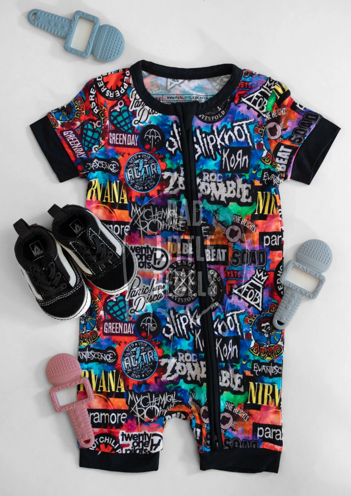 Rad Little Rebels- The Final Mosh Shorty Romper