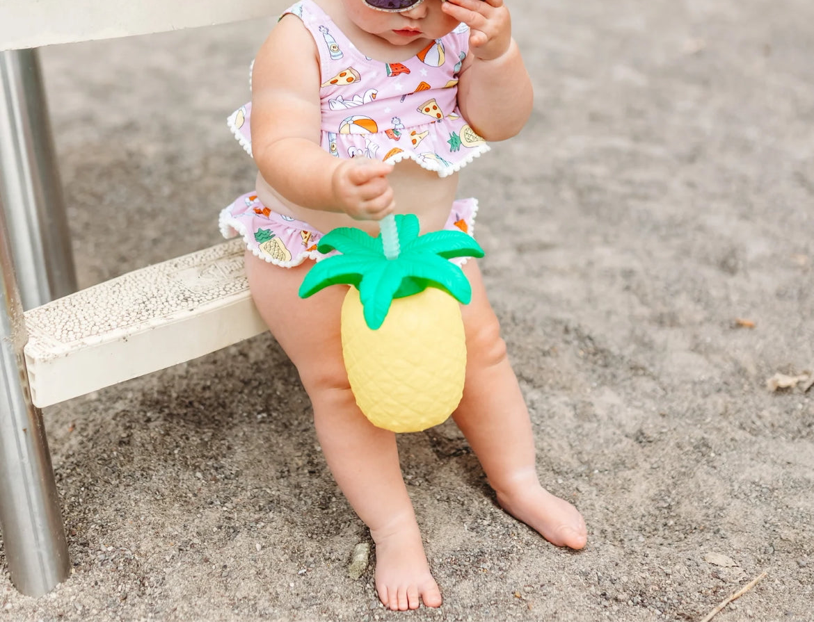 Poolside Party Ruffle Two Piece Swimsuit from Dream Big Little Co.