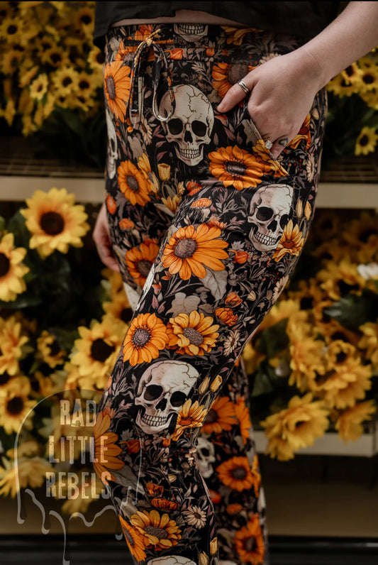 Rad Little Rebels- Sunflower Decay Mama Joggers