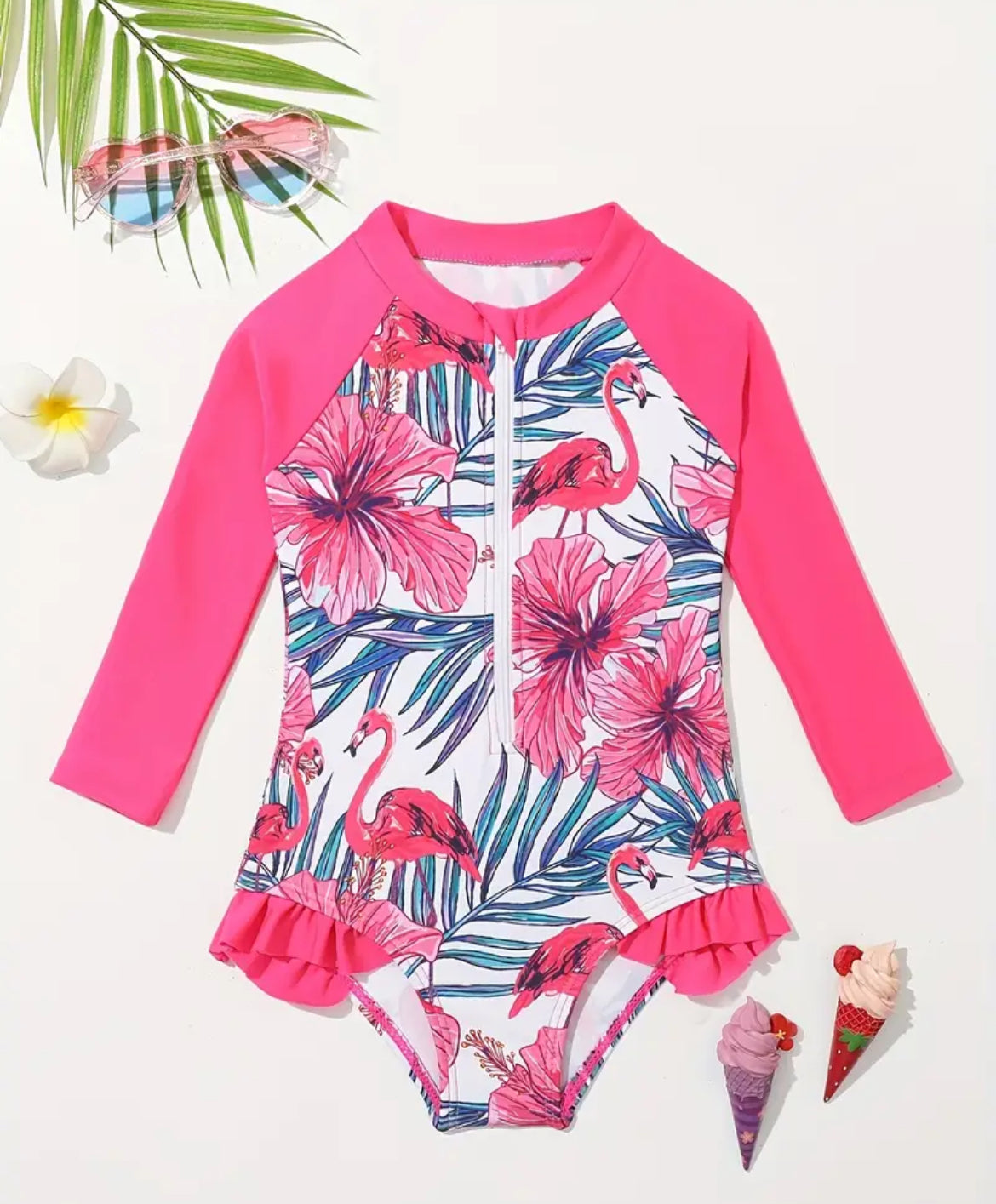 Flamingo One Piece Swimsuit