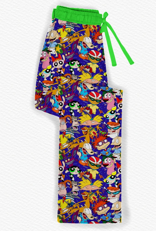 Men’s 90s Cartoons Bamboo PJ Pants