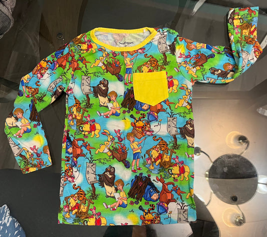 2T Pooh Pocket Long Sleeve Shirt