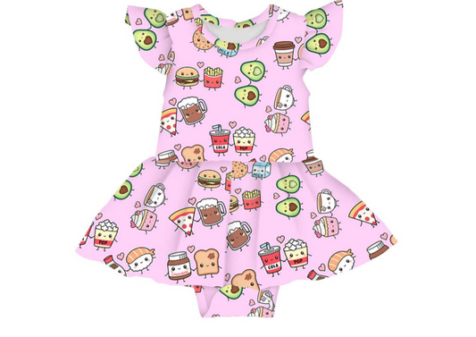 Perfect Match Bamboo Twirl with Bodysuit and Matching Bow from Little Snuggles *NO BOW*