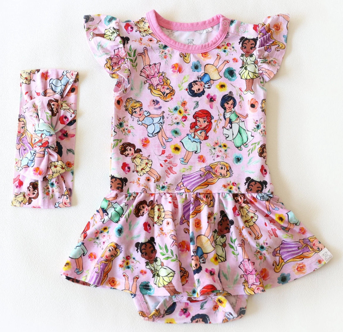 Bamboo Princess Flutter Twirl with Bodysuit