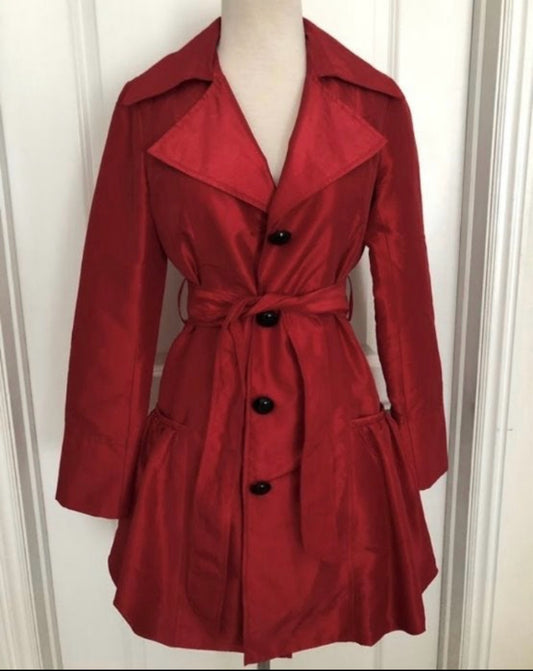 Sexy Red Peacoat