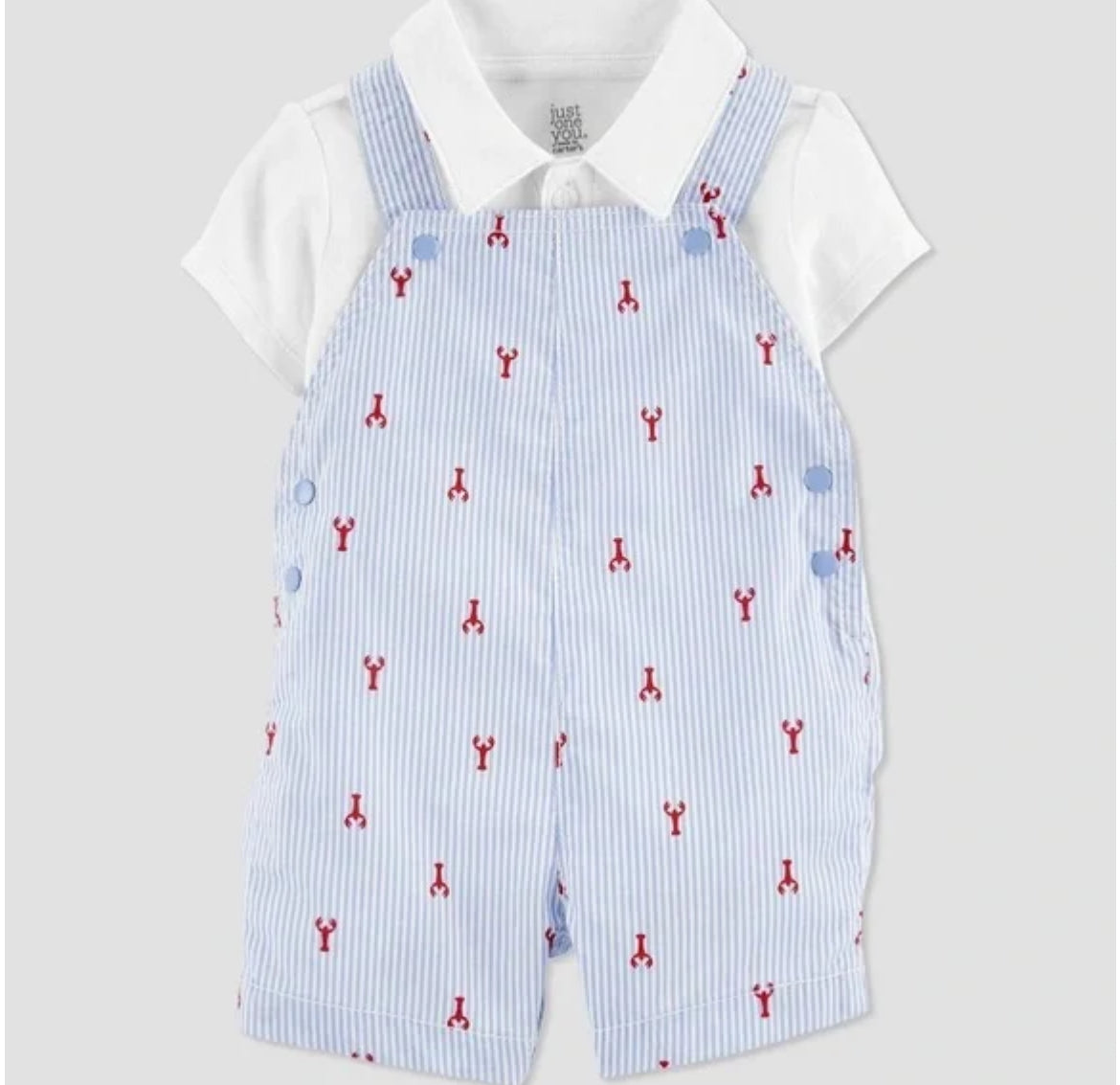 3m Lobster Overalls and Onesie Set