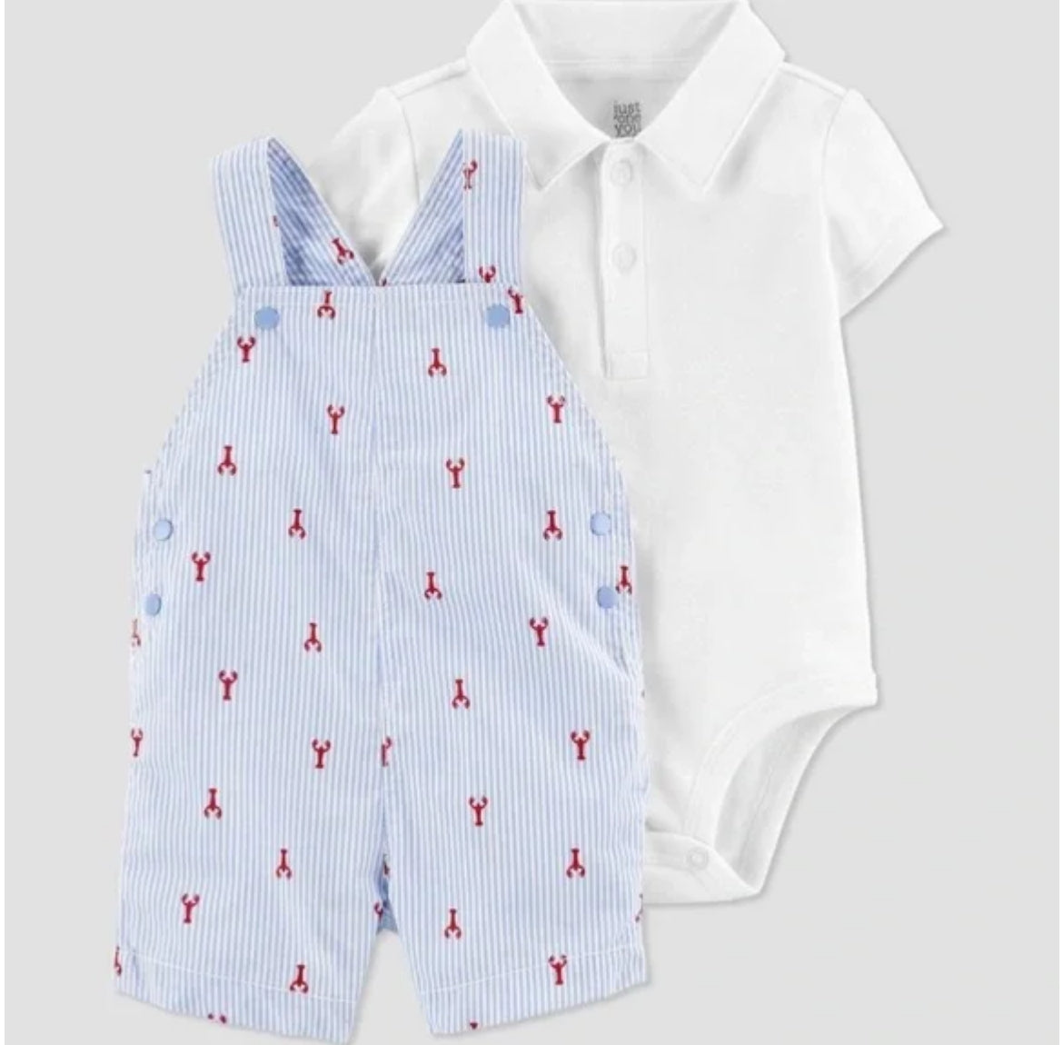 3m Lobster Overalls and Onesie Set