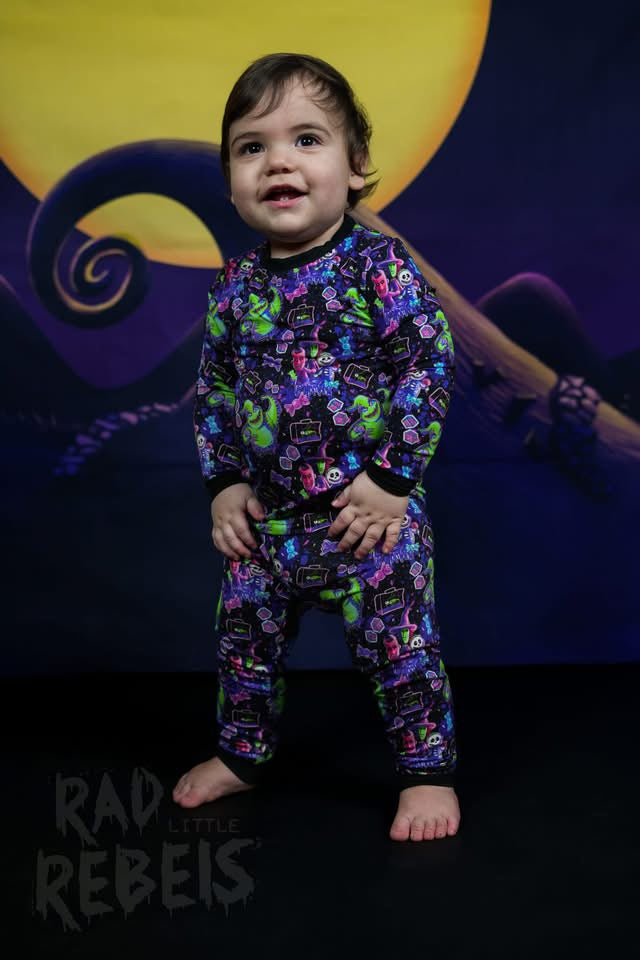 Nightmare Bamboo Pjs from Rad Little Rebels