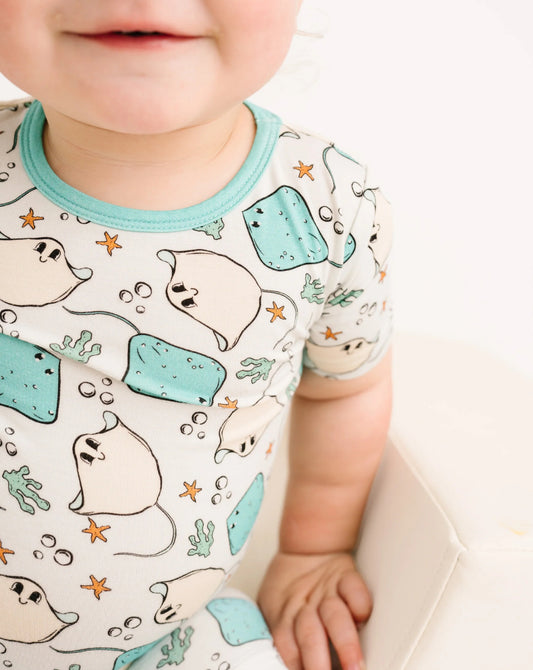 Little One Shop- Little Rays Bamboo Shorts Set