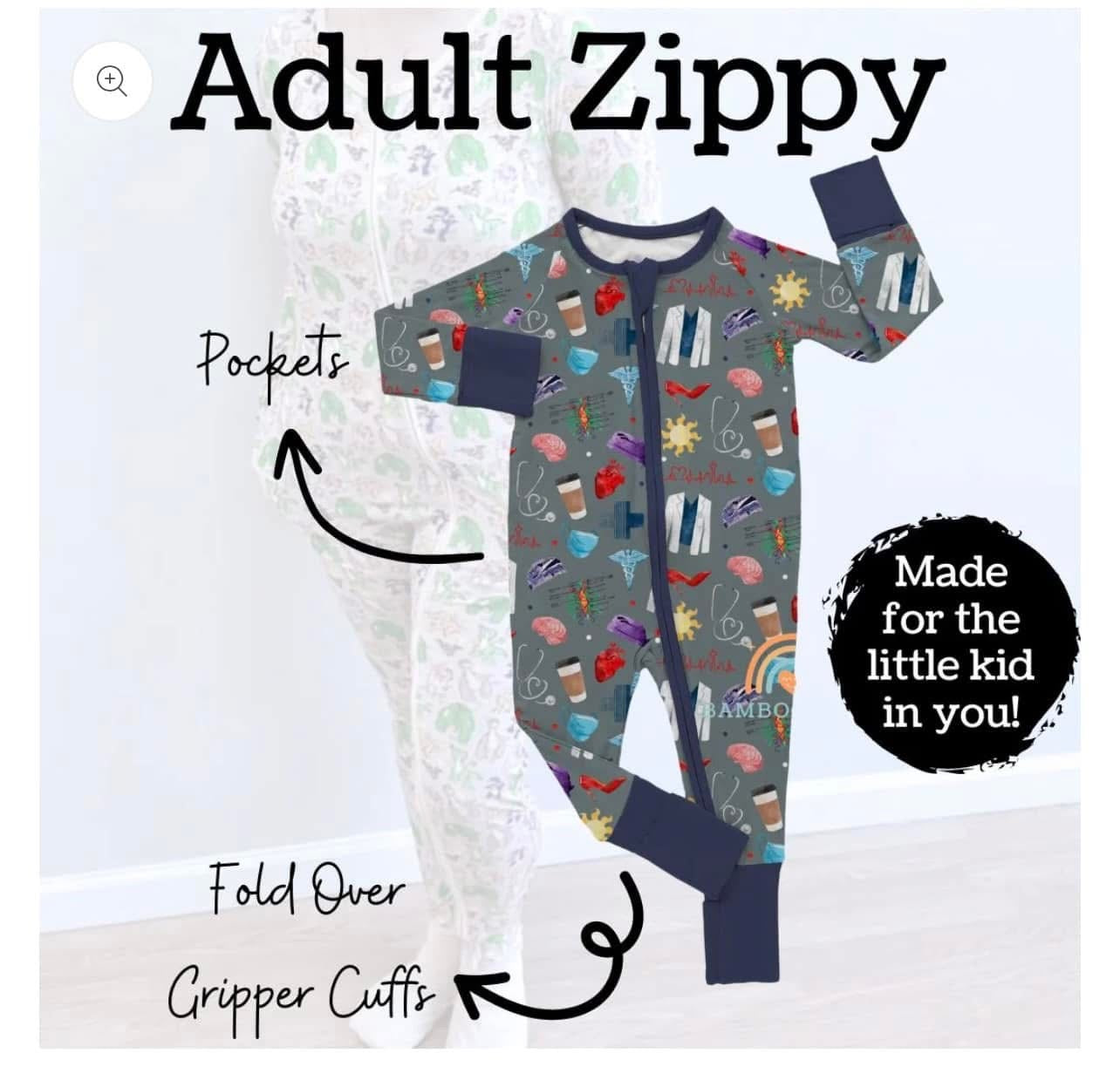 The Office Adult Bamboo Zippy from Bamboo Bliss