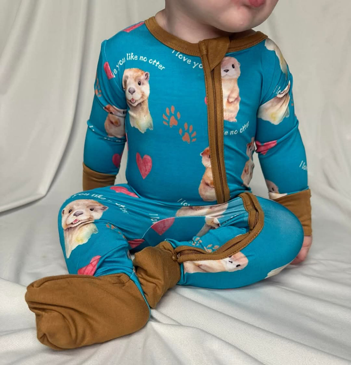 Butter Baby- Love You Like No Otter Bamboo Zippy