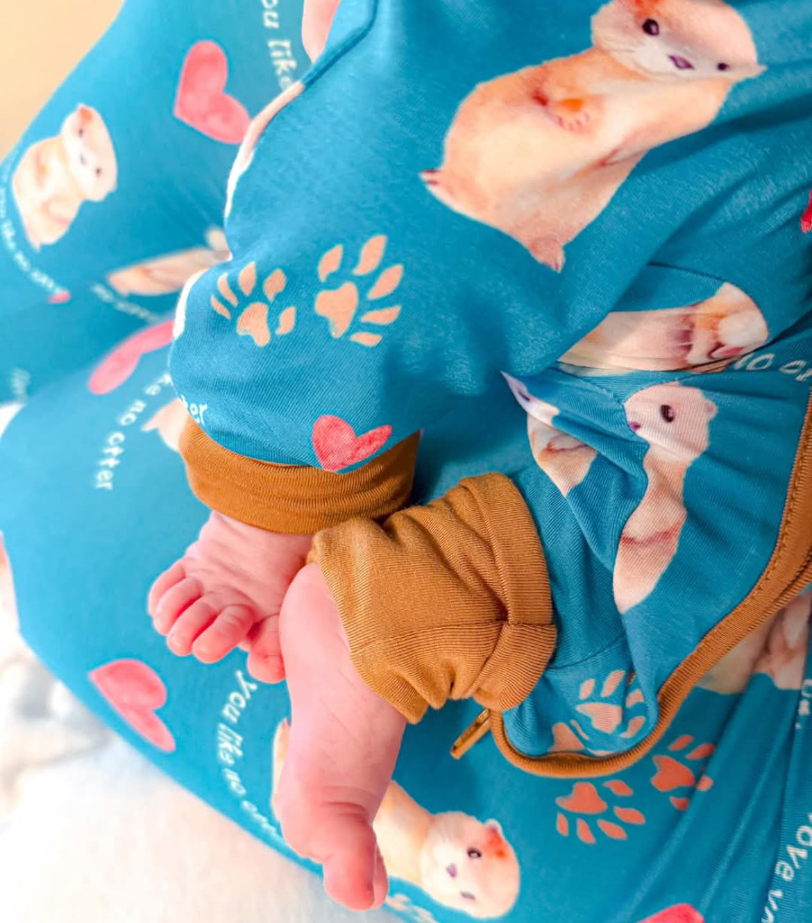 Butter Baby- Love You Like No Otter Bamboo Zippy