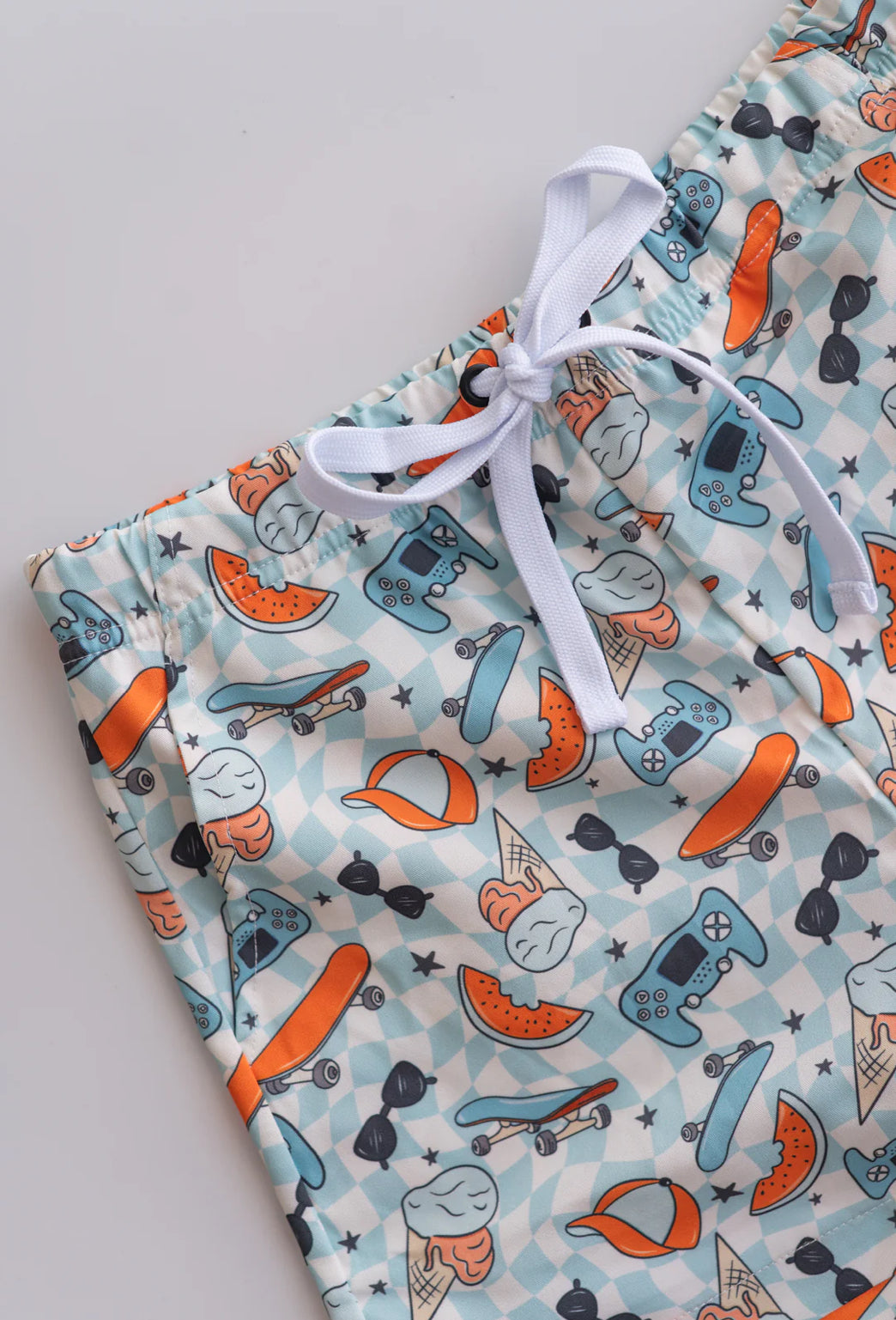 Dream Big Little Co- Waves + Shades Swim Trunks