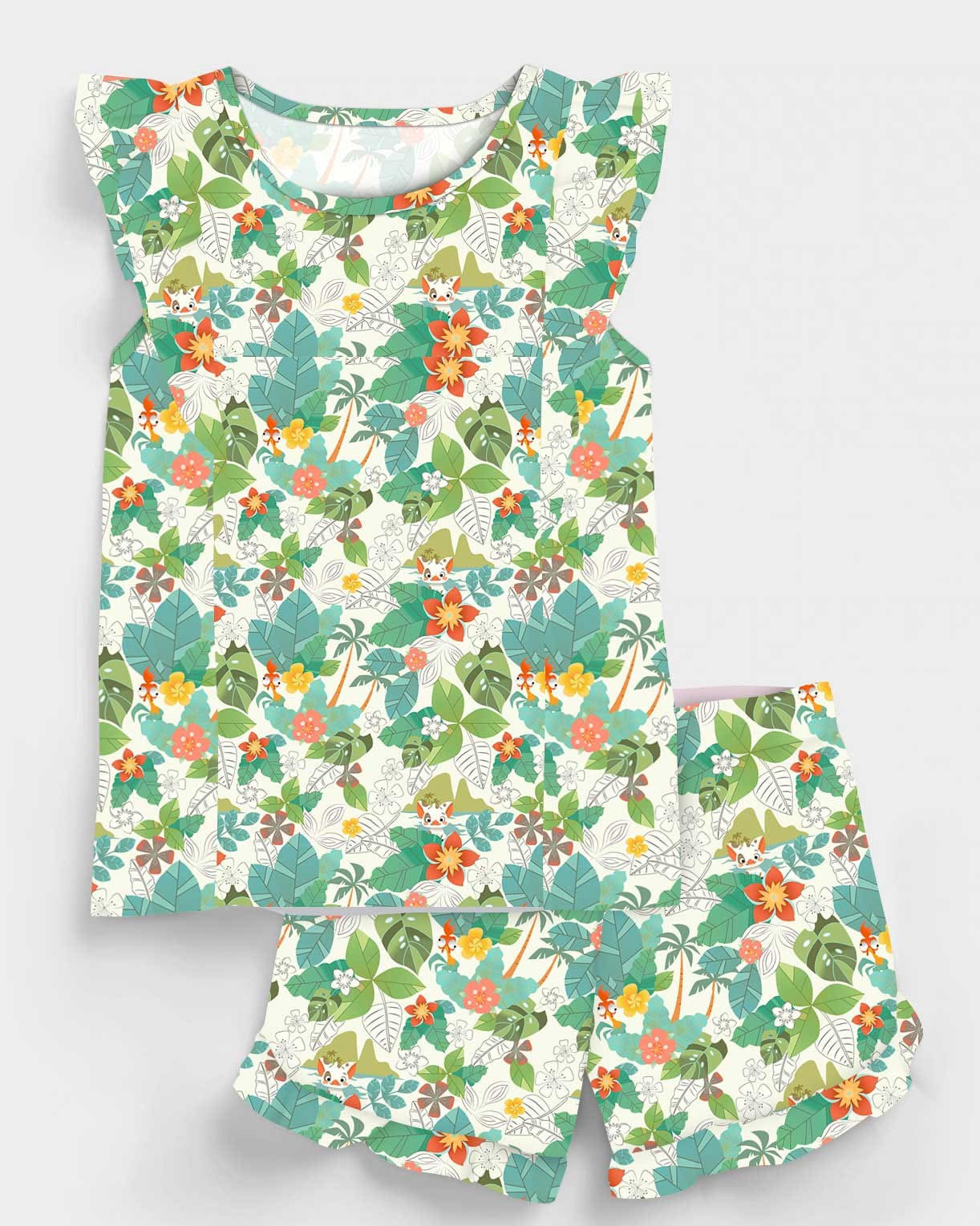 Island Time Flutter Sleeve and Shorts Set from Little Snuggles