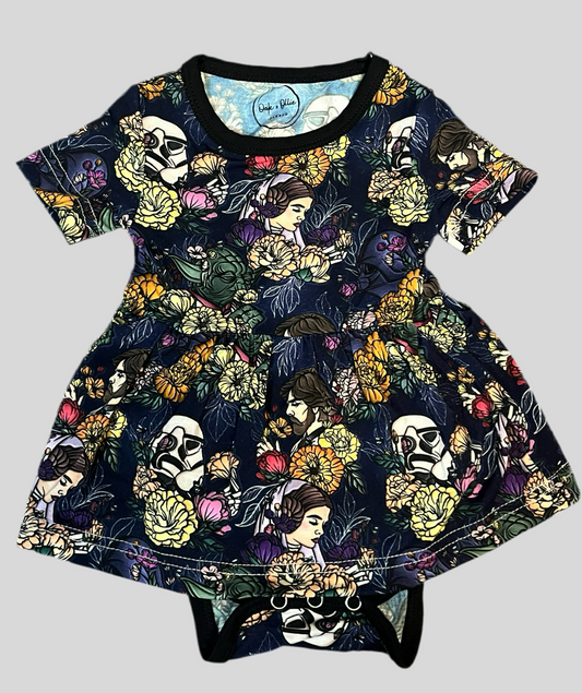 The Force Floral Bamboo Twirl with Bodysuit