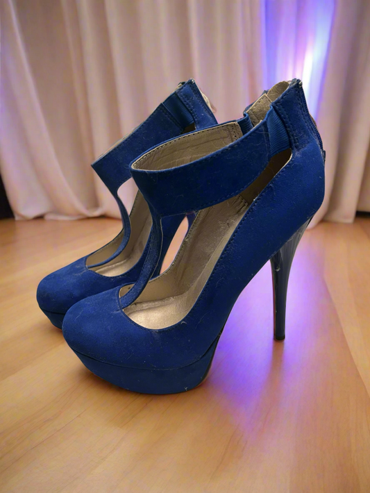 Charlotte Russe Royal Blue Stilletos Size 7