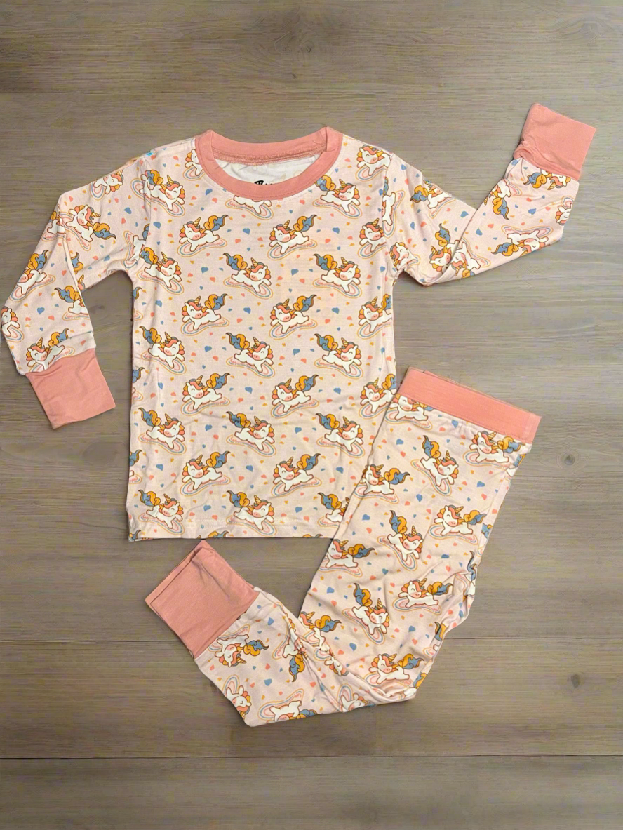 Rainbow Unicorn Bamboo Pjs