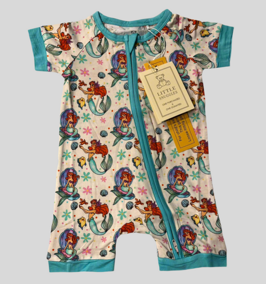 Little Snuggles- Bamboo Mermaid Shorty