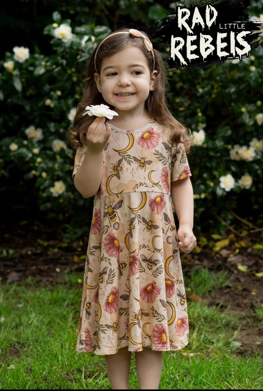 Rad Little Rebels-Spring Bees Twirl Dress