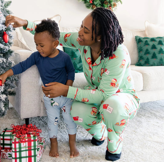 Larkspur- Woman’s Two Piece Bamboo Christmas Pajama Set