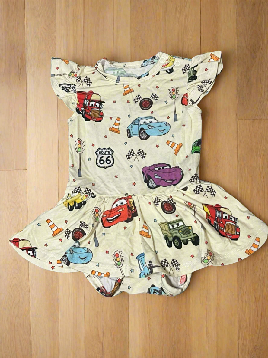 Cars Twirl with Bodysuit