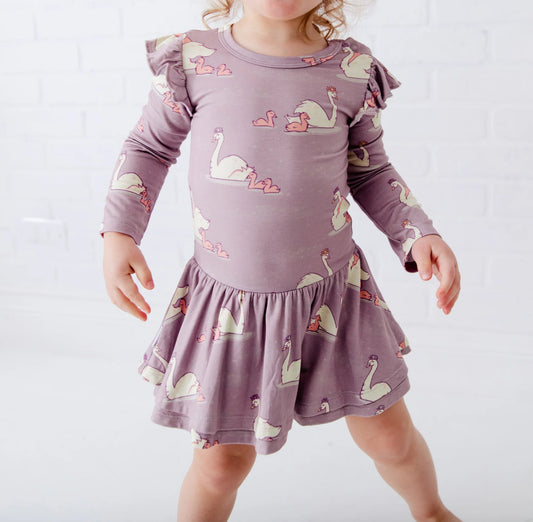 Swan of a Kind Bamboo Twirl with Bodysuit from Dreamire