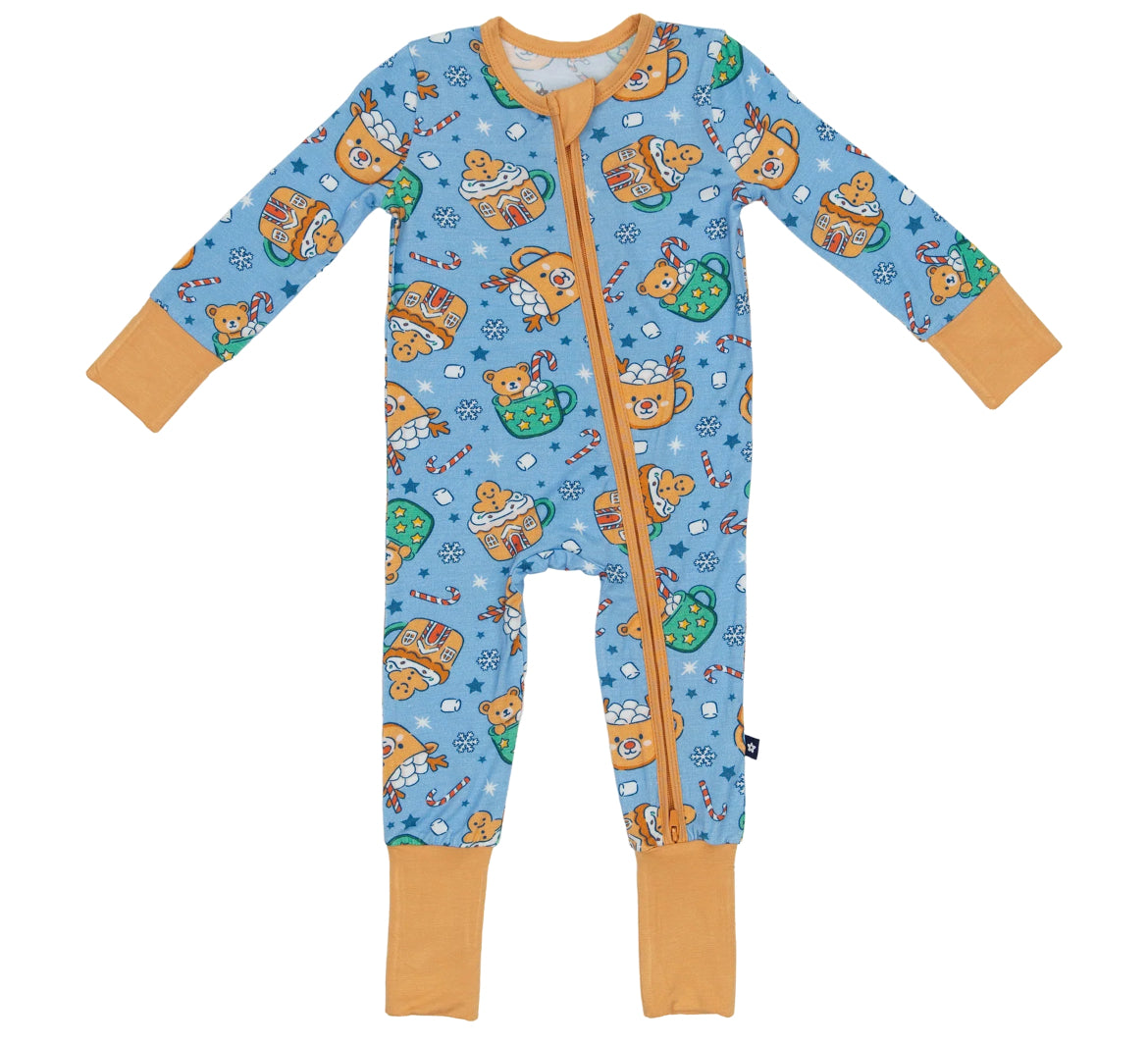 Larkspur- Bamboo Christmas Zippy