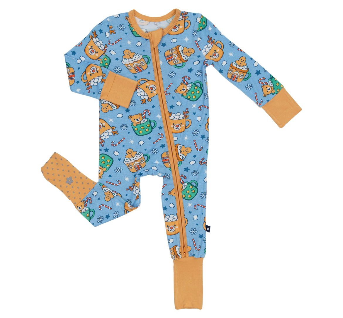 Larkspur- Bamboo Christmas Zippy