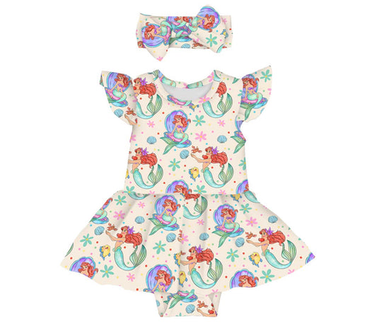 Bamboo Mermaid Flutter Twirl with Bodysuit