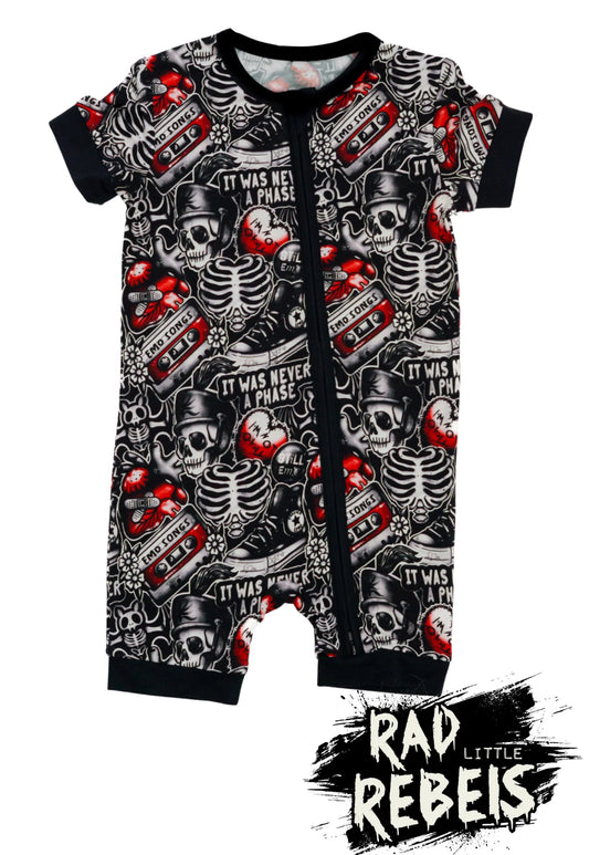 Rad Little Rebels-It Was Never a Phase Shorty Romper