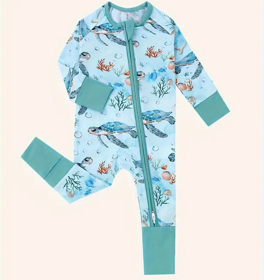 PB & Jams- Seaturtle Bamboo Zippy